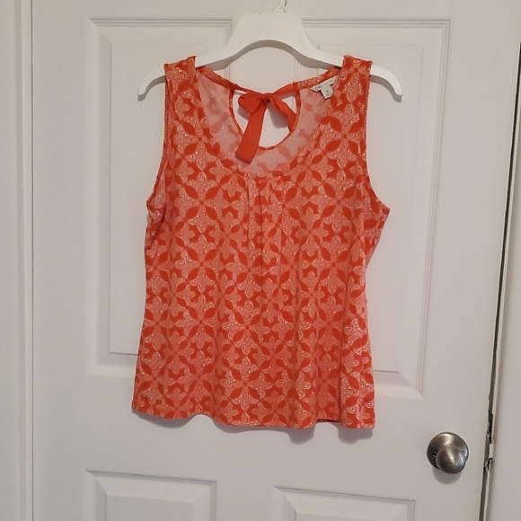 Cato Tops - CUTE! Cato Coral Patterned Tank Top